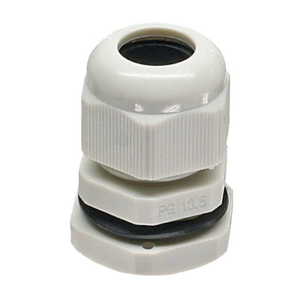 Kabelverschraubung PG13.5 grau  8-12mm