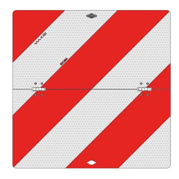Park-Warntafel 423 x 423mm, klappbar links