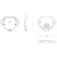 LED Blinkleuchte für Hebebühnen 12/24V