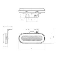 LED Positionsleuchte WAS 12/24V weiss