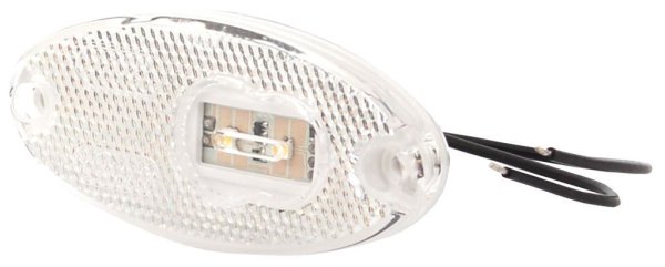 LED Positionsleuchte WAS 12/24V weiss