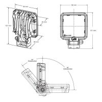 LED Arbeits-Rückfahrscheinw. 90x90x30, 12V Grote