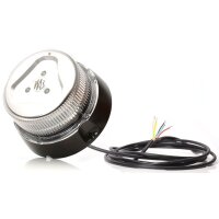 LED Blitzleuchte WAS 12/24V, Lichtscheibe klar/Licht orange