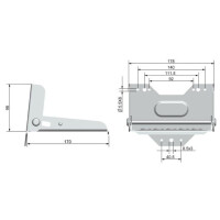 Klapptritt 170 x 170mm