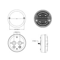 LED Schluss-Brems-Blinkleuchte L2203 9-33V