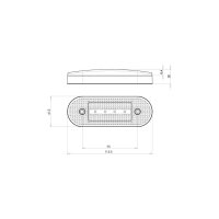 LED Seitenmarkierleuchte WAS 174  12/24V