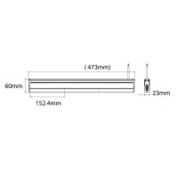LED Lightbar 473x60x 25, 12/24V gelb super slim