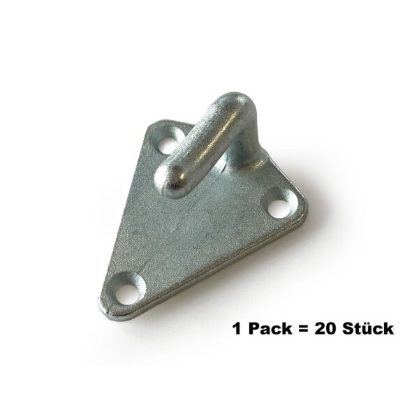 Dreiloch-Planenhaken, 1 Pack = 20Stk.