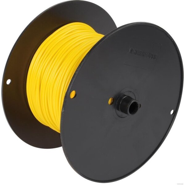 Kabel 1 x 0.75 mm²,  FLRY-B, gelb  1 Rolle = 100m