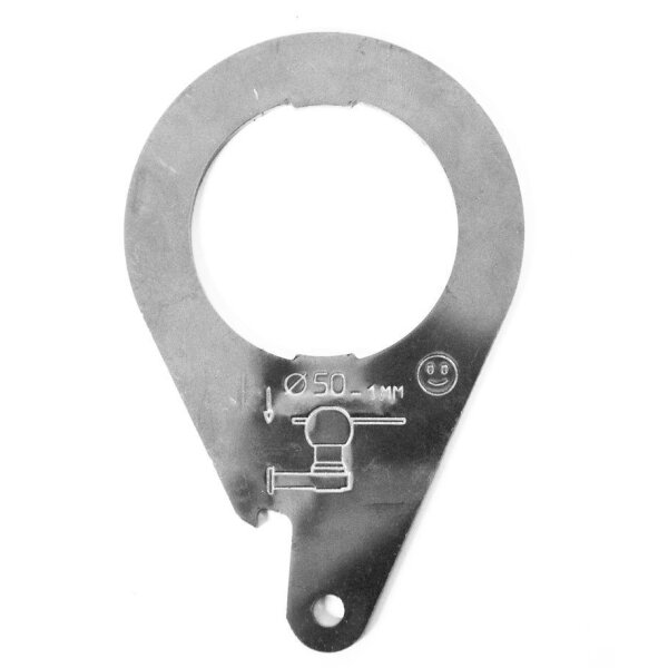 Prüfschablone für Kupplungskugel Ø50 Edelstahl