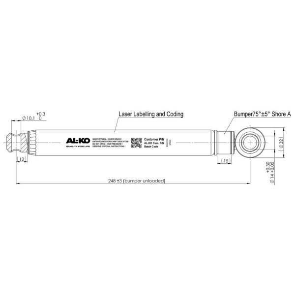 Auflaufdämpfer AL-KO 350 VB