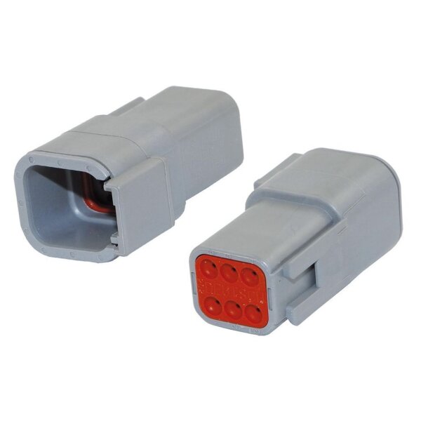 Deutschdose 6-pol Mini ohne Pin !! (DTM04-6P) IP68