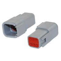 Deutschdose 6-pol Mini ohne Pin !! (DTM04-6P) IP68