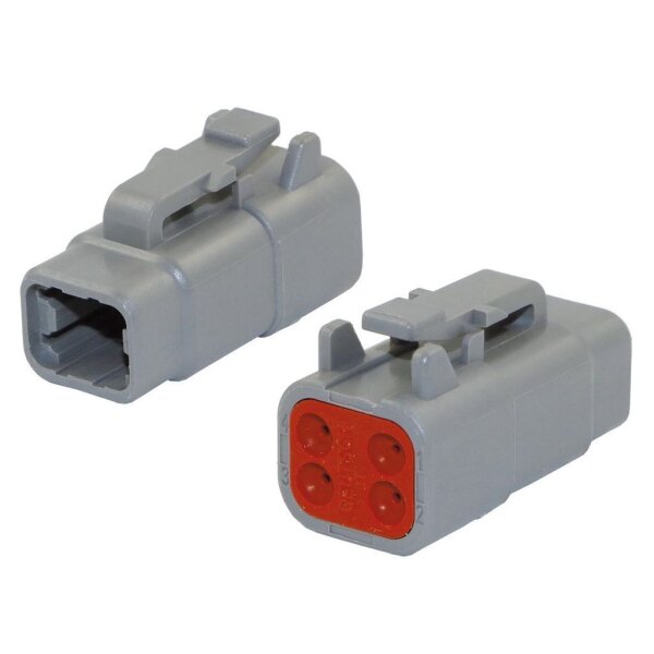 Deutschstecker 4-pol Mini ohne Pin !! (DTM06-4S)  IP68