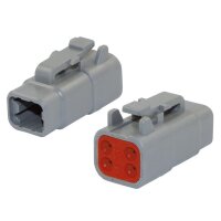 Deutschstecker 4-pol Mini ohne Pin !! (DTM06-4S)  IP68