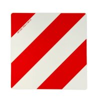 Warntafel 423 x 423mm, rot/weiss, links u. rechts