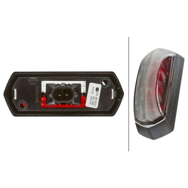 LED Umrissleuchte Hella rot/weiss 24V