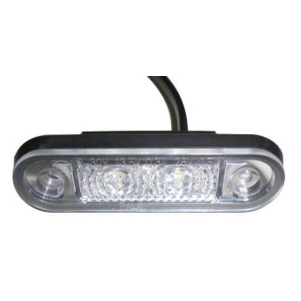 LED Positionsleuchte (1)  10-33V weiss