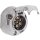 Steckdose 7-pol Alu oval, flach, Höhe 46mm