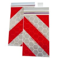 Warnflaggen Set,  ECE für Hebebühnen links +...