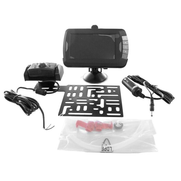Rückfahrkamerasystem (5) Wireless 4.3" Farbmonitor TFT