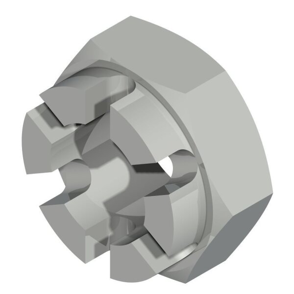 Kronenmutter M24x2  DIN 937 17H