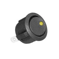 Wippschalter LED, 4,  Ein - Aus, grün, 12V/20A