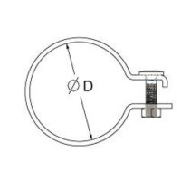 Rohrschelle, Ø 64 - 67 mm