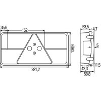 Schlussleuchte Hella  12V  rechts