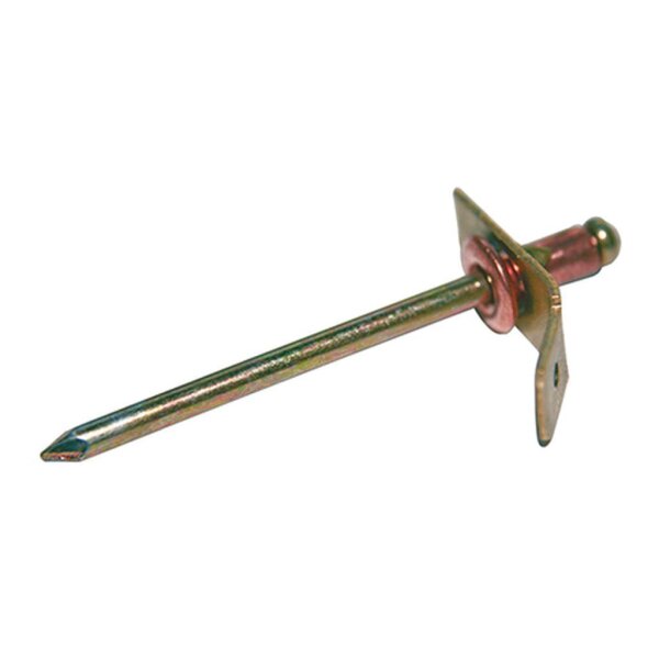 Masseblindniete Messing/Stahl  4 x 7mm