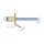 Masseblindniete Messing/Stahl  4 x 7mm