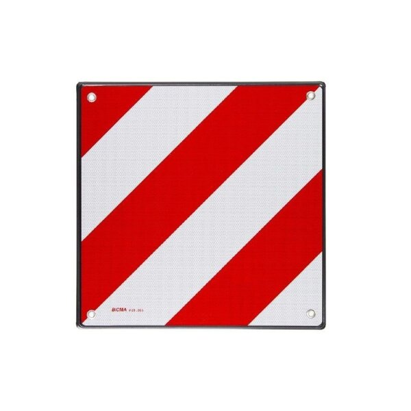 Warntafel 500 x 500mm, rot/weiss, Aluminium 1.3mm