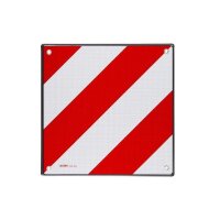 Warntafel 500 x 500mm, rot/weiss, Aluminium 1.3mm