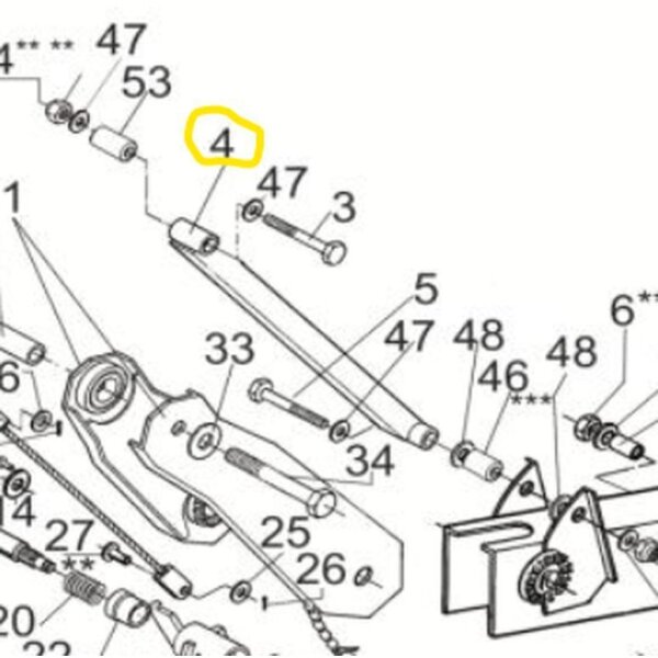 Steuerstange AL-KO bearbeitet