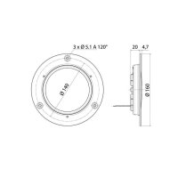 LED Innenleuchte Vignal, Ø 160,  9-30V