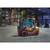 LED Warnscheinwerfer mit blauer Linie  10 - 80V