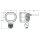 LED Warnscheinwerfer mit blauer Linie  10 - 80V