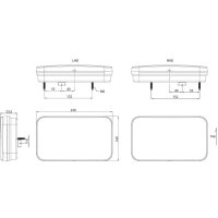 LED Schlussleuchte Fristom FT-370 12V links  CANBUS