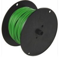 Kabel 1 x 1,0 mm², Farbe grün  1 Rolle = 100 m