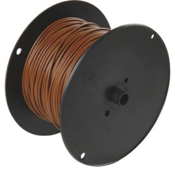 Kabel 1 x 1,0 mm², Farbe braun  1 Rolle = 100 m