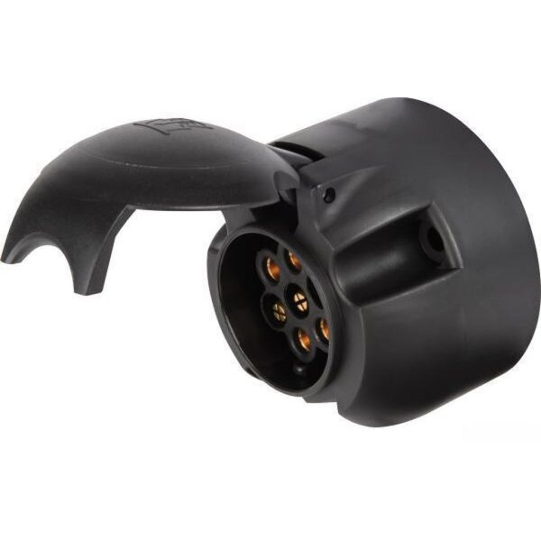 Steckdose 7-pol Kunststoff rund