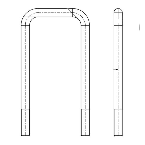 U-Bügel M18x1.5 ADR für  70mm 4-kant