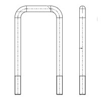U-Bügel M18x1.5 ADR für  70mm 4-kant