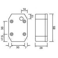 LED Positionsleuchte Aspöck Flexipoint 9-33V weiss