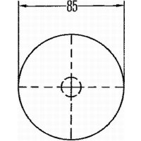 Rückstrahler Hella rot , 85mm
