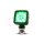 LED Arbeitsscheinw. 110x110x85, 12/24V WAS grün