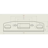 Montageplatte zu Elektroseilwinde
