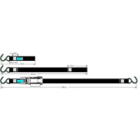 Zurrgurt LC   680daN, Automat, mit S-Haken