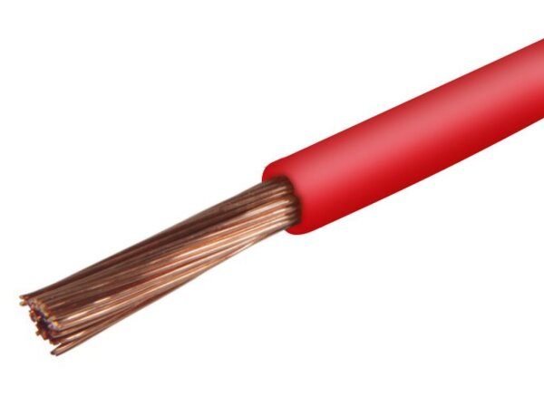 Kabel 1x6,0 rot, 1 Rolle = 50m