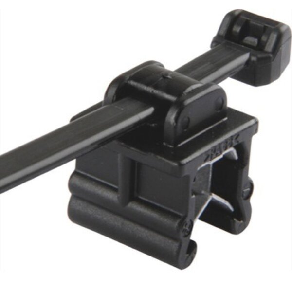 Edge Clips 3.0 - 6.0 mm, schwarz, Kabelb. 4.8mmx200mm